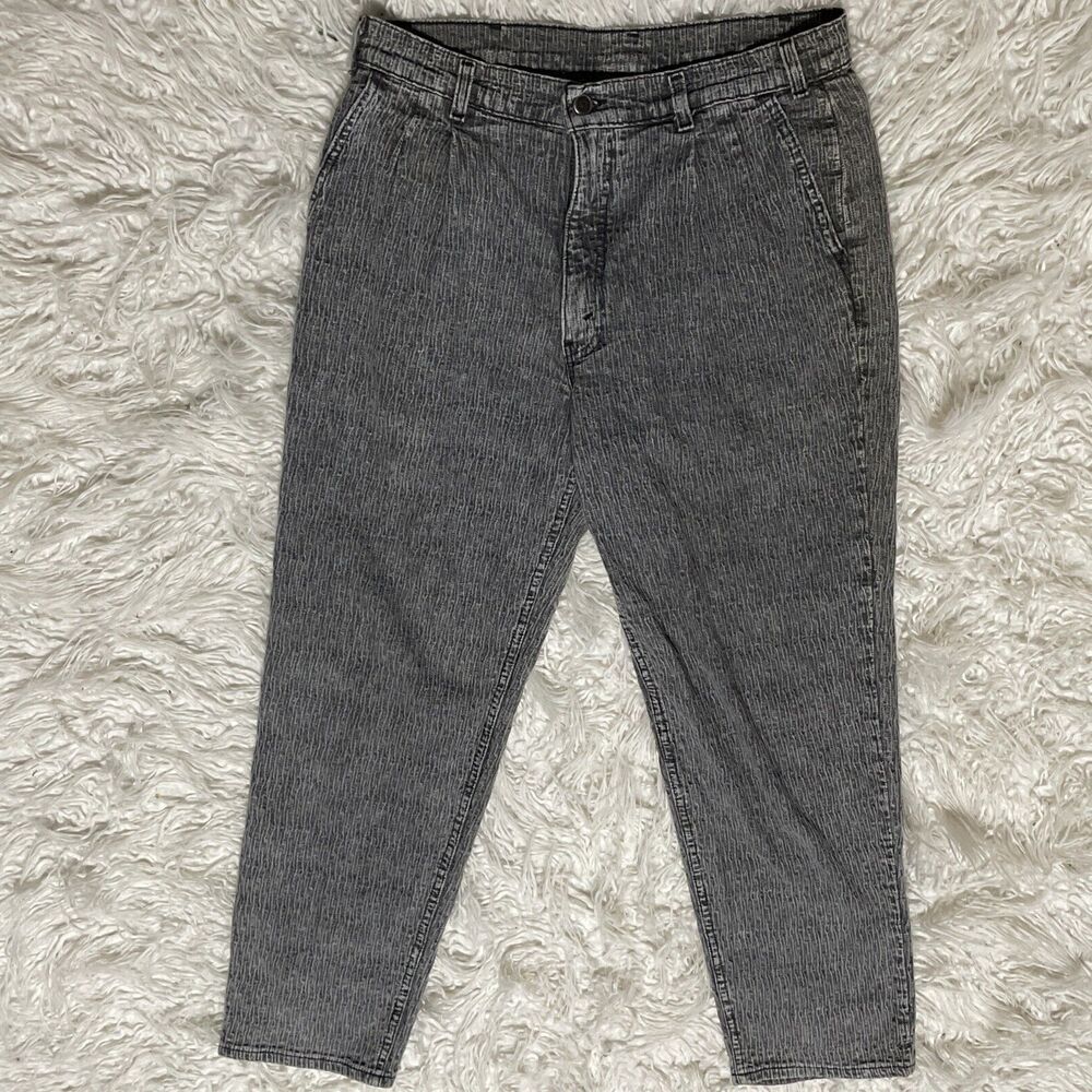 Vintage Levi’s Silver Tab 80’s Acid Wash Tapered Gray W34 L30 - Picture 1 of 8